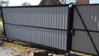 Купить сваи для ворот в Борисоглебск. Заказать ворота на сваях под ключ от 22143 руб
